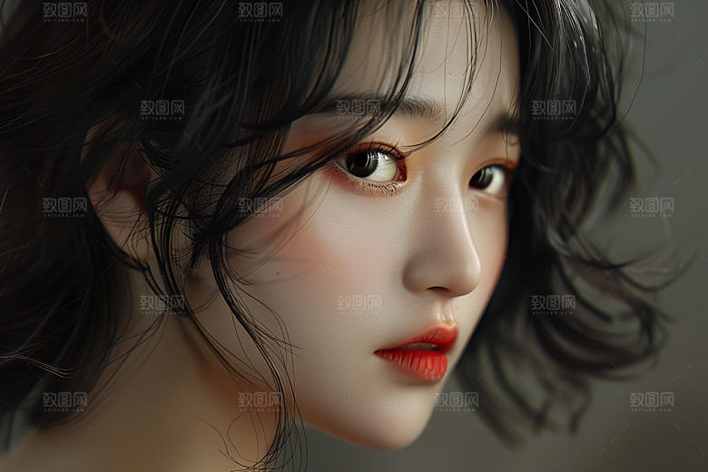 妆造发型彩妆美妆摄影图