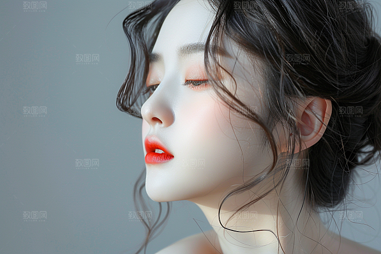 妆造发型艺术彩妆摄影图