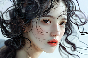 妆造发型彩妆写真摄影图