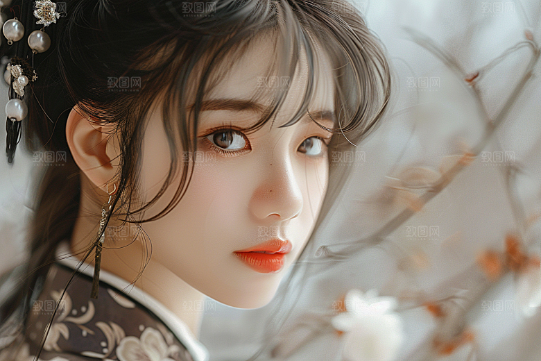 妆造发型艺术高清摄影图