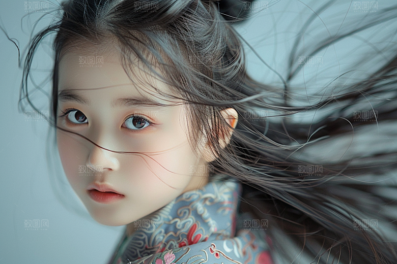 妆造发型人物唯美摄影图