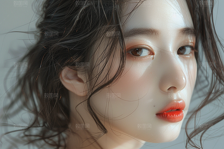 妆造发型美妆高清摄影图