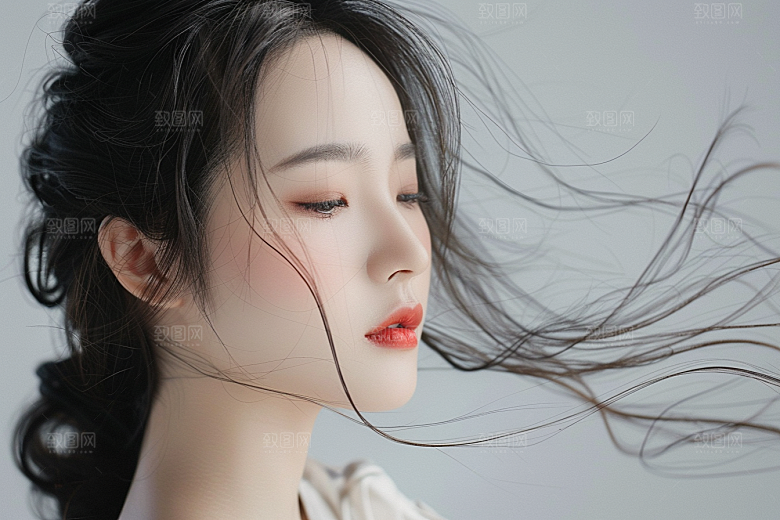 妆造发型彩妆人物摄影图