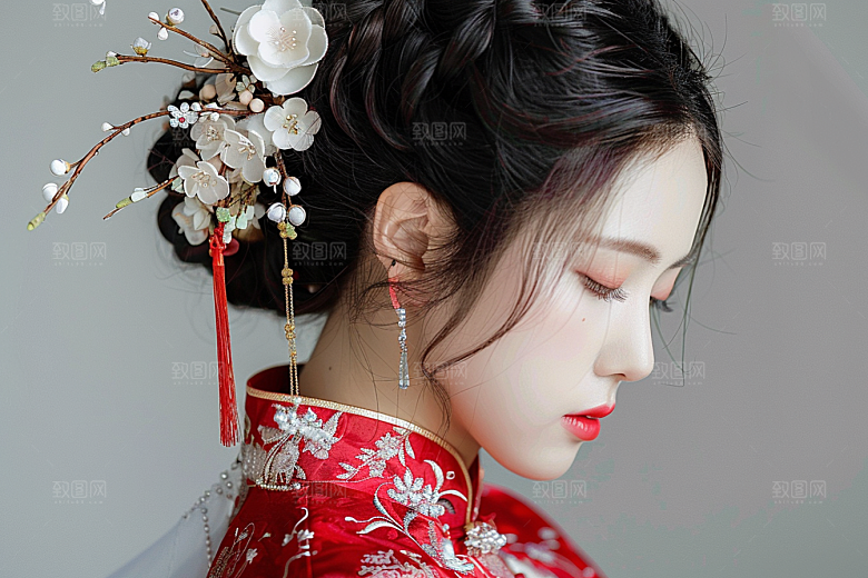 妆造发型写真美妆造型摄影图