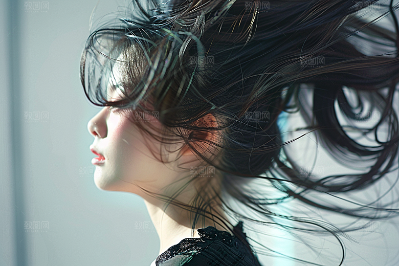 妆造发型唯美艺术摄影图