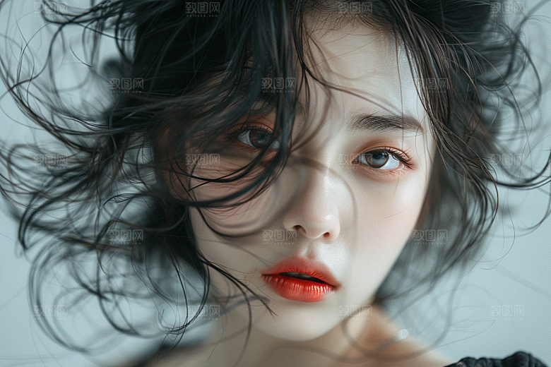 妆造发型彩妆唯美摄影图