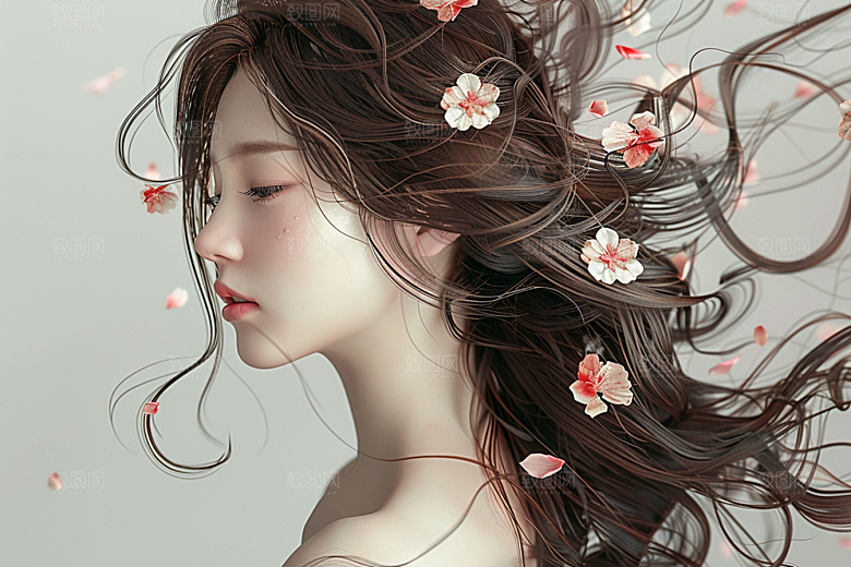 妆造发型美妆美妆造型摄影图