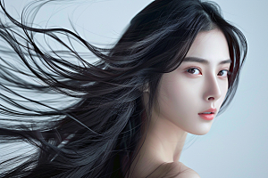 妆造发型肖像高清摄影图