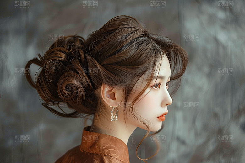 妆造发型肖像唯美摄影图
