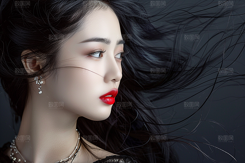 妆造发型高清艺术摄影图