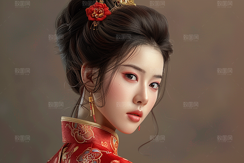 妆造发型彩妆肖像摄影图