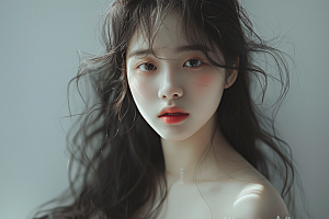 妆造发型艺术艺术发型摄影图