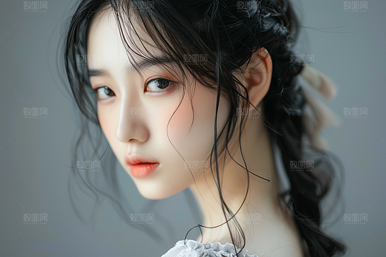 妆造发型写真艺术摄影图
