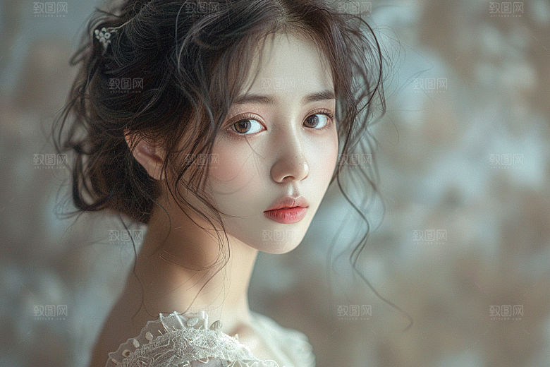 妆造发型艺术写真摄影图
