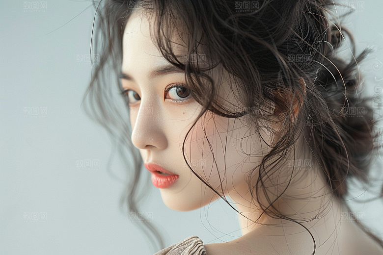 妆造发型艺术高清摄影图