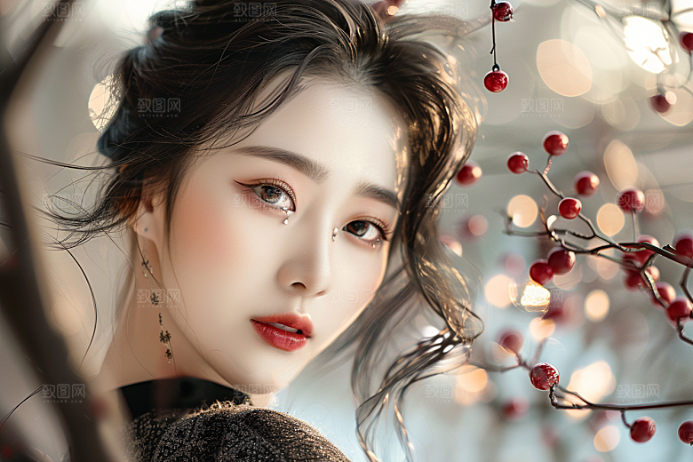 妆造发型彩妆肖像摄影图