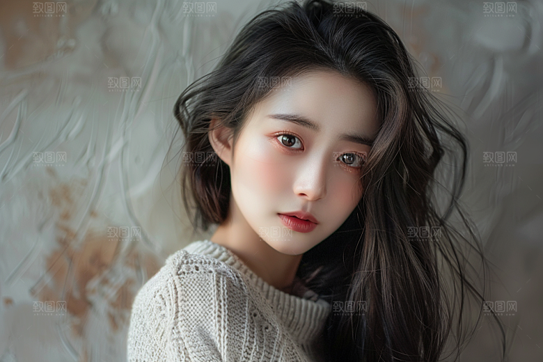 妆造发型高清写真摄影图