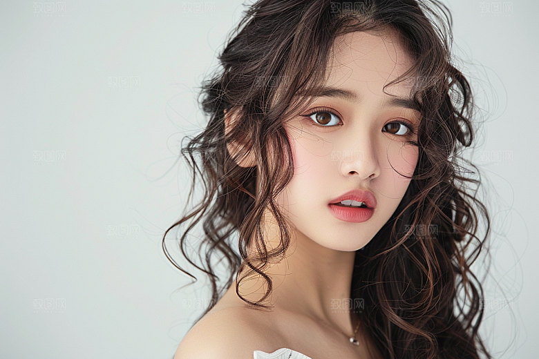 妆造发型美妆艺术摄影图