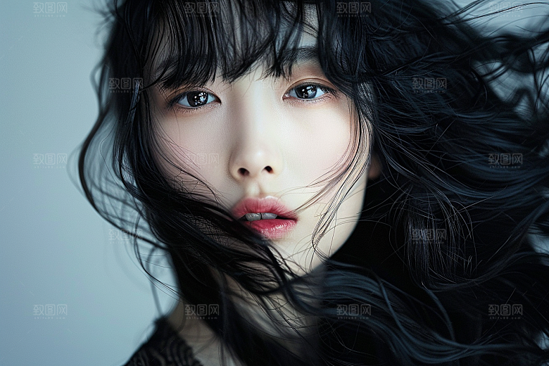 妆造发型写真美妆造型摄影图