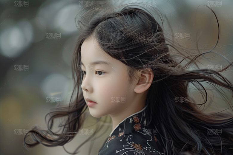 妆造发型艺术人物摄影图