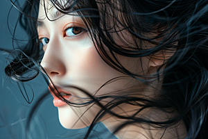 妆造发型艺术发型艺术摄影图