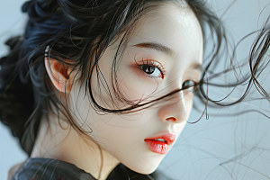 妆造发型高清美妆造型摄影图