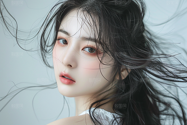 妆造发型艺术美妆摄影图