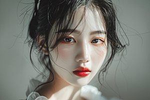 妆造发型彩妆高清摄影图
