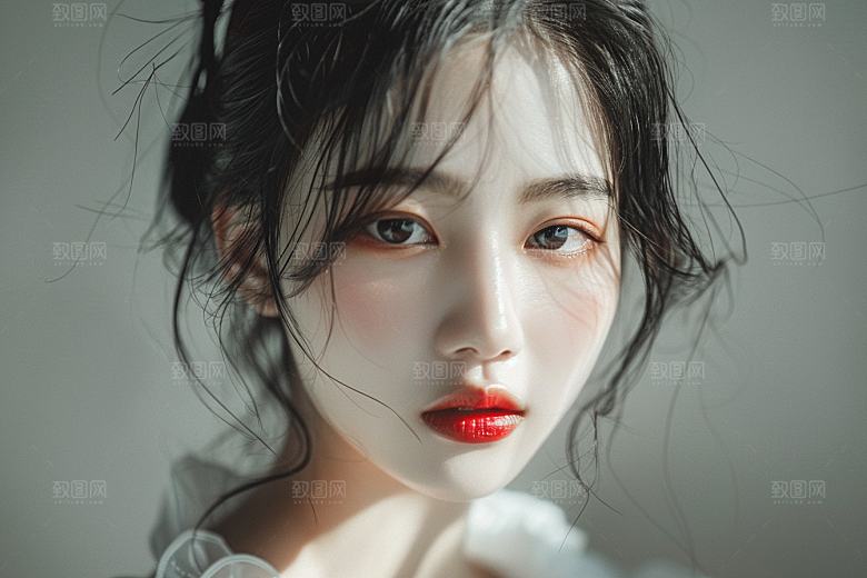 妆造发型彩妆高清摄影图