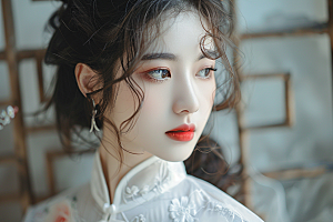 妆造发型艺术唯美摄影图