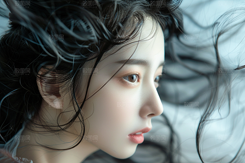 妆造发型艺术美妆摄影图