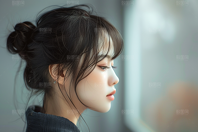 妆造发型高清彩妆摄影图