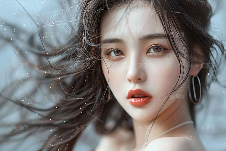 妆造发型美妆高清摄影图