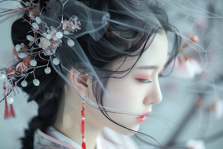 妆造发型彩妆高清摄影图