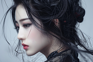 妆造发型美妆艺术摄影图