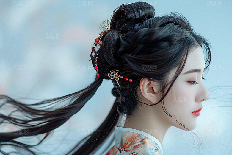 妆造发型彩妆美妆造型摄影图