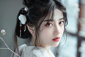 妆造发型彩妆艺术摄影图