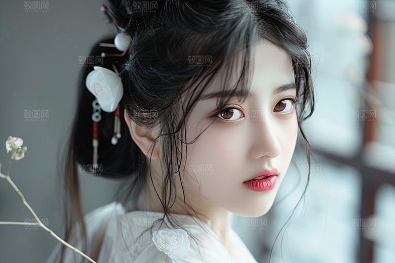 妆造发型彩妆艺术摄影图