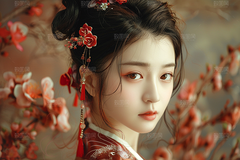 妆造发型写真艺术摄影图