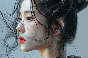 妆造发型高清唯美摄影图
