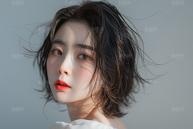 妆造发型美妆造型高清摄影图