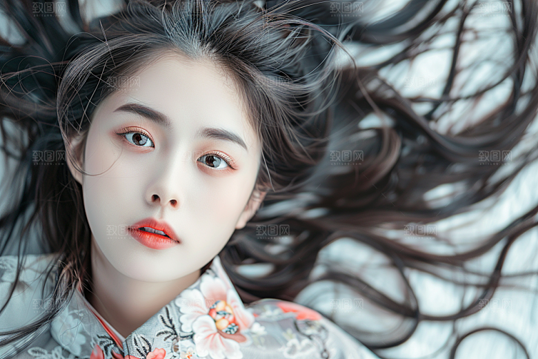 妆造发型艺术发型美妆造型摄影图
