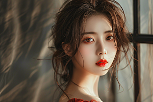 妆造发型美妆造型美妆摄影图
