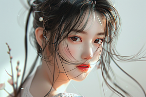 妆造发型肖像人物摄影图