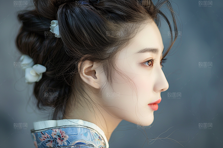 妆造发型高清美妆造型摄影图