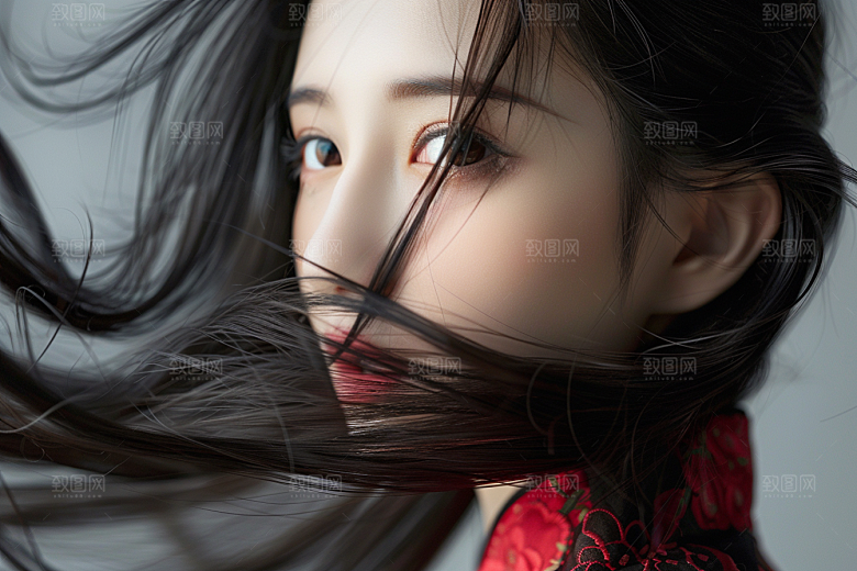 妆造发型人物肖像摄影图