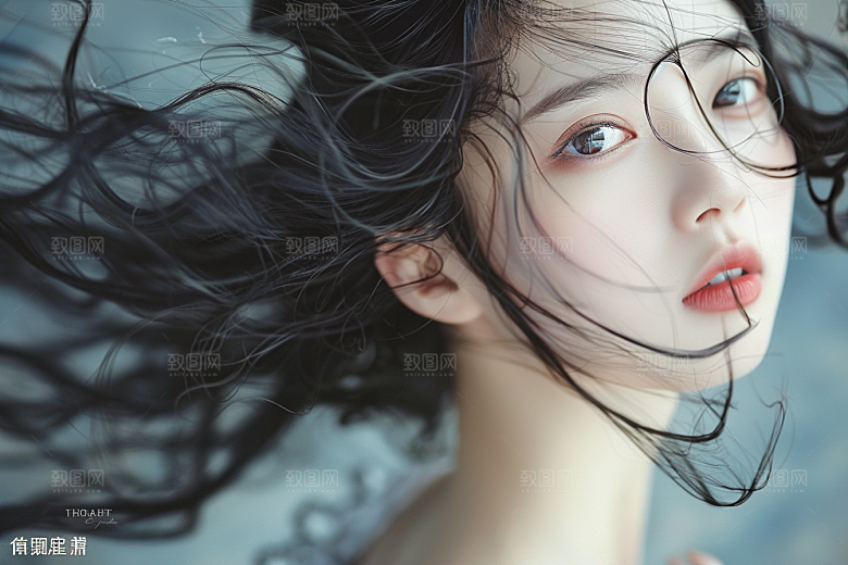 妆造发型高清唯美摄影图