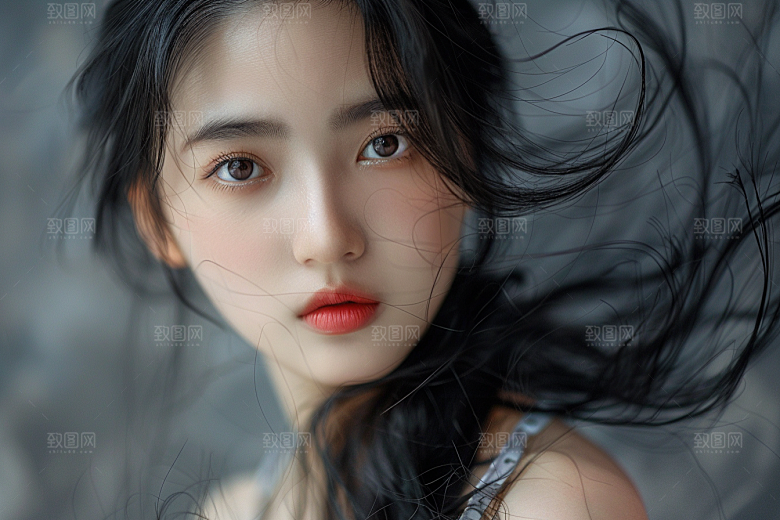 妆造发型艺术写真摄影图