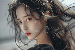 妆造发型肖像美妆造型摄影图