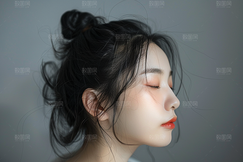 妆造发型高清美妆摄影图